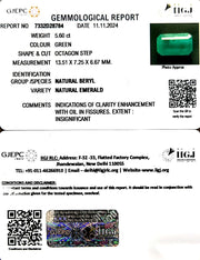 5.60/CT Natural Panna Stone with Govt. Lab Certificate-6771